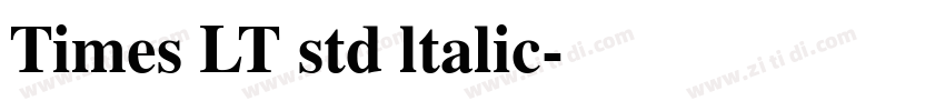 Times LT std ltalic字体转换 Times LT std ltalic字体转换